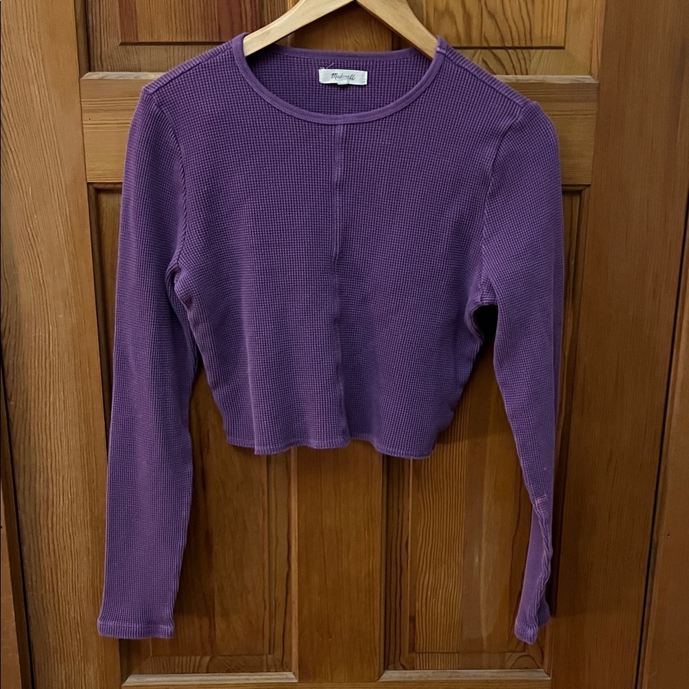 Madewell waffle Long Sleeve Top